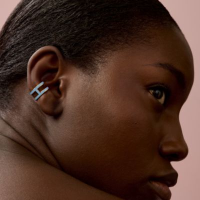 Blue - Ear cuff - Hermès Earrings for Women | Hermès USA